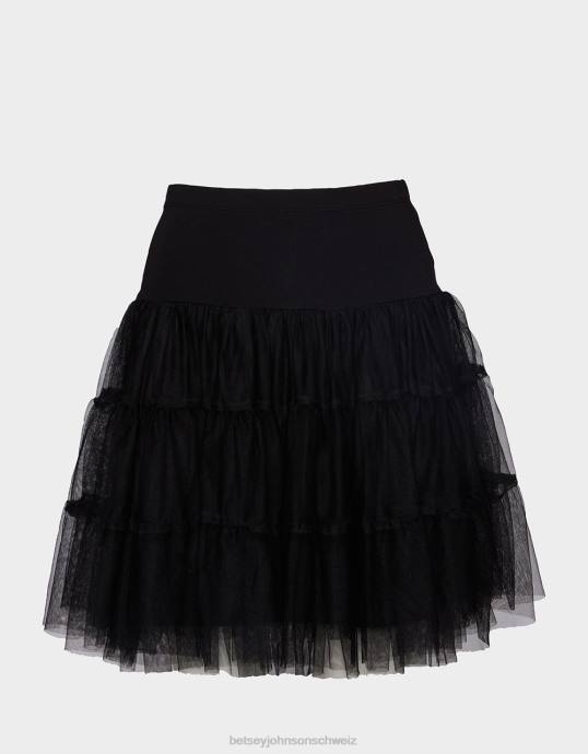 Frauen Betsey Johnson 80 Bash-Tüll-Tutu Schwarz Kleidung ZJFF272