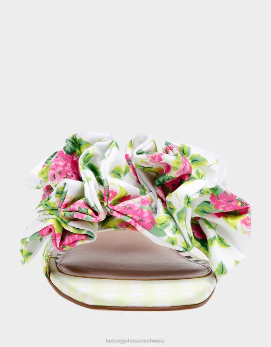 Frauen Betsey Johnson Alivia weiß-multi Schuhe ZJFF80