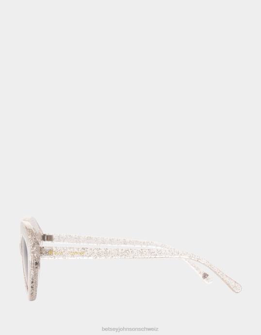 Frauen Betsey Johnson Alles was glänzt Sonnenbrillen klar Zubehör ZJFF378