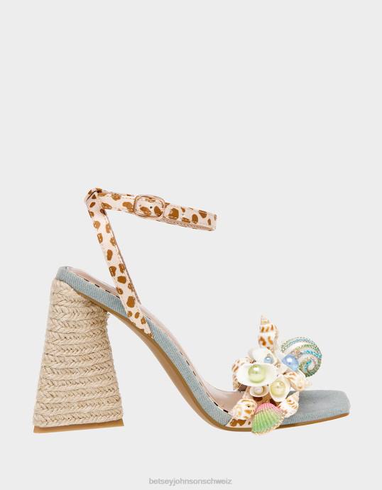 Frauen Betsey Johnson Anker Leoparden-Multi Schuhe ZJFF60