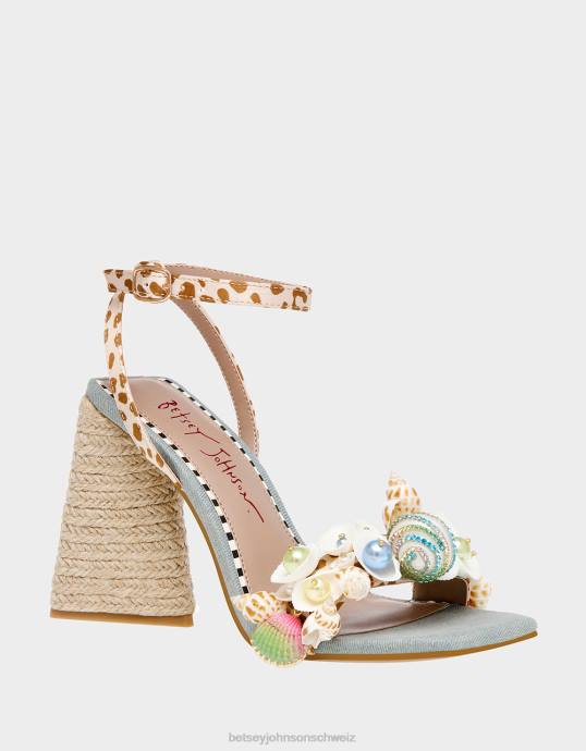 Frauen Betsey Johnson Anker Leoparden-Multi Schuhe ZJFF60