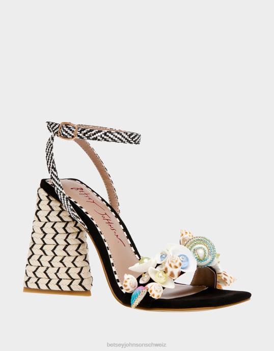 Frauen Betsey Johnson Anker schwarz-multi Schuhe ZJFF79