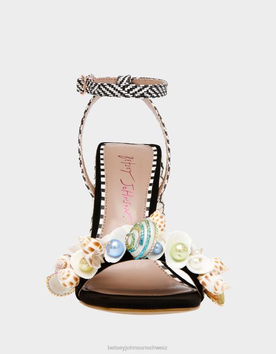 Frauen Betsey Johnson Anker schwarz-multi Schuhe ZJFF79