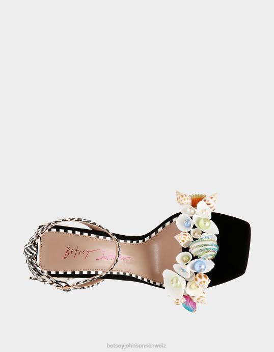 Frauen Betsey Johnson Anker schwarz-multi Schuhe ZJFF79