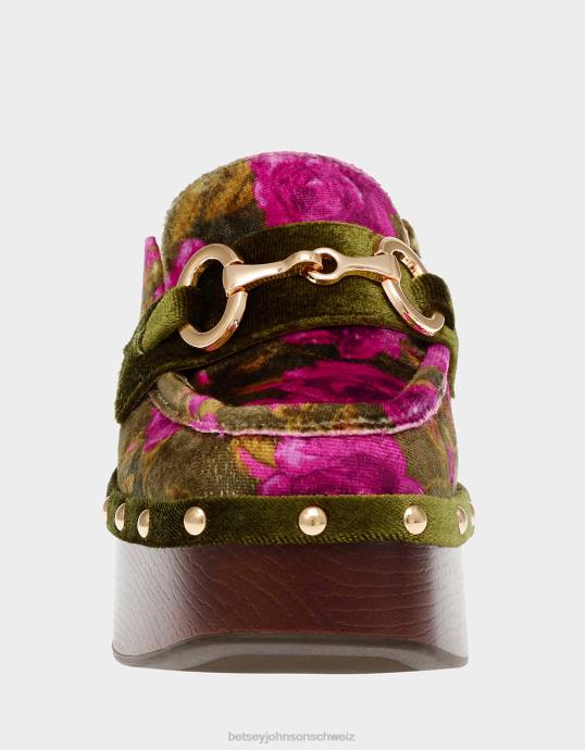 Frauen Betsey Johnson Aydin grün multi Schuhe ZJFF123