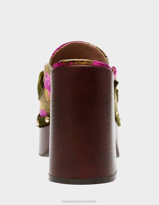 Frauen Betsey Johnson Aydin grün multi Schuhe ZJFF123