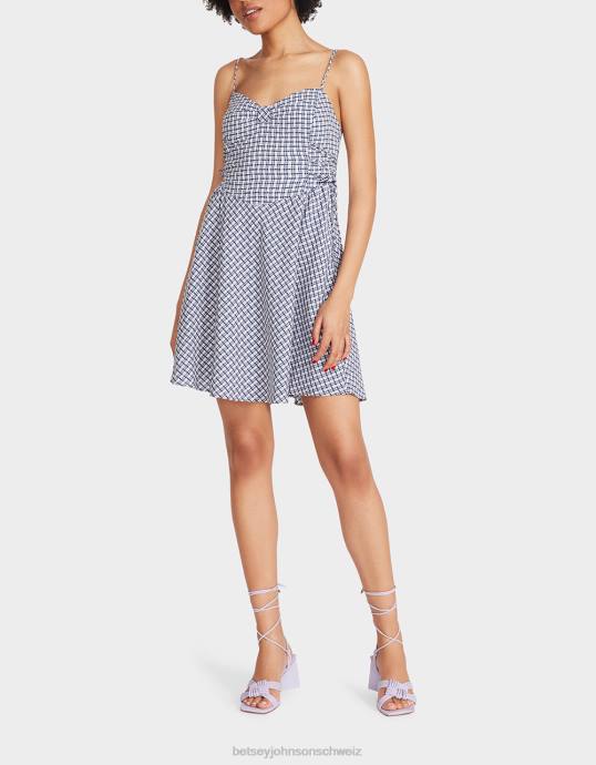 Frauen Betsey Johnson Bella gerocktes gepunktetes Minikleid multi Kleidung ZJFF286