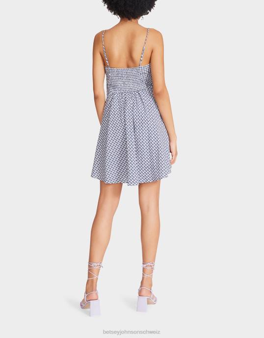 Frauen Betsey Johnson Bella gerocktes gepunktetes Minikleid multi Kleidung ZJFF286