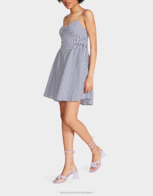 Frauen Betsey Johnson Bella gerocktes gepunktetes Minikleid multi Kleidung ZJFF286