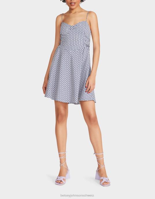 Frauen Betsey Johnson Bella gerocktes gepunktetes Minikleid multi Kleidung ZJFF286