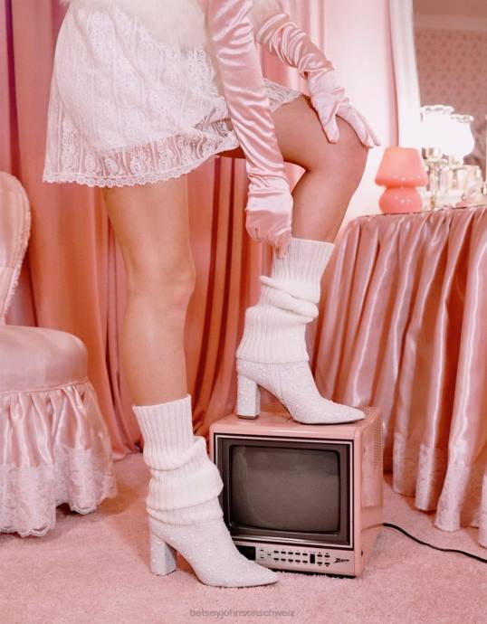 Frauen Betsey Johnson Cady Elfenbein Schuhe ZJFF48