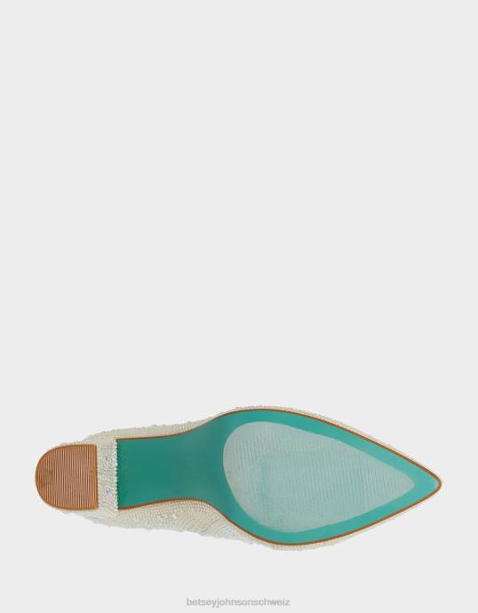 Frauen Betsey Johnson Cady Elfenbein Schuhe ZJFF48
