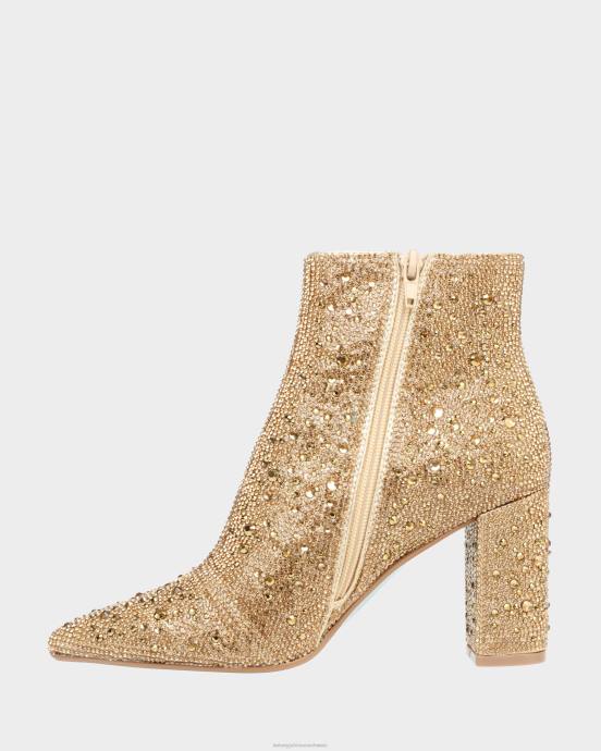 Frauen Betsey Johnson Cady Gold Schuhe ZJFF126