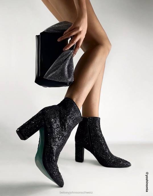 Frauen Betsey Johnson Cady Schwarz Schuhe ZJFF61