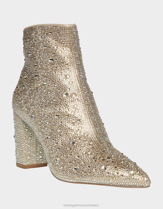 Frauen Betsey Johnson Cady hellgold Gold-Multi Schuhe ZJFF86