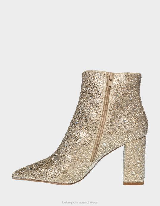 Frauen Betsey Johnson Cady hellgold Gold-Multi Schuhe ZJFF86