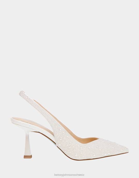 Frauen Betsey Johnson Clark Elfenbein Schuhe ZJFF75