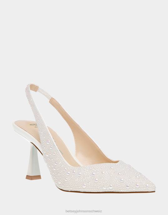 Frauen Betsey Johnson Clark Elfenbein Schuhe ZJFF75
