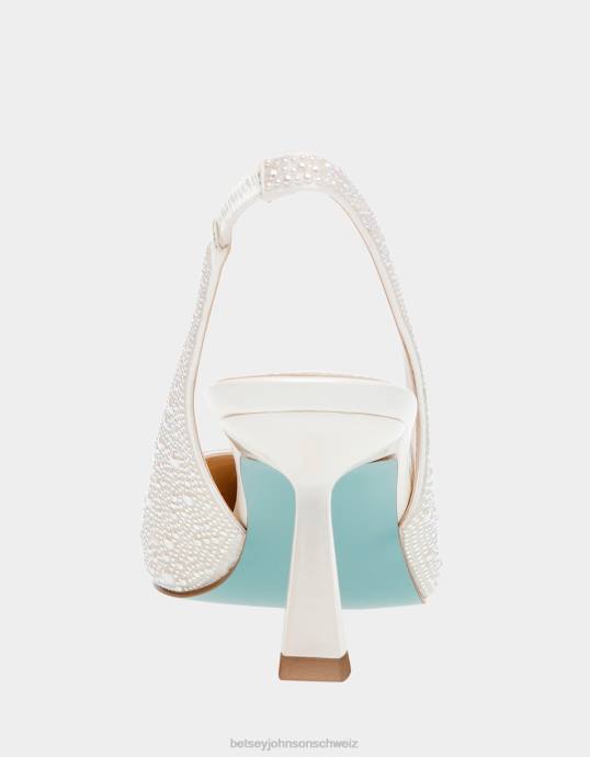 Frauen Betsey Johnson Clark Elfenbein Schuhe ZJFF75