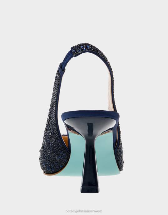 Frauen Betsey Johnson Clark Marine Schuhe ZJFF148