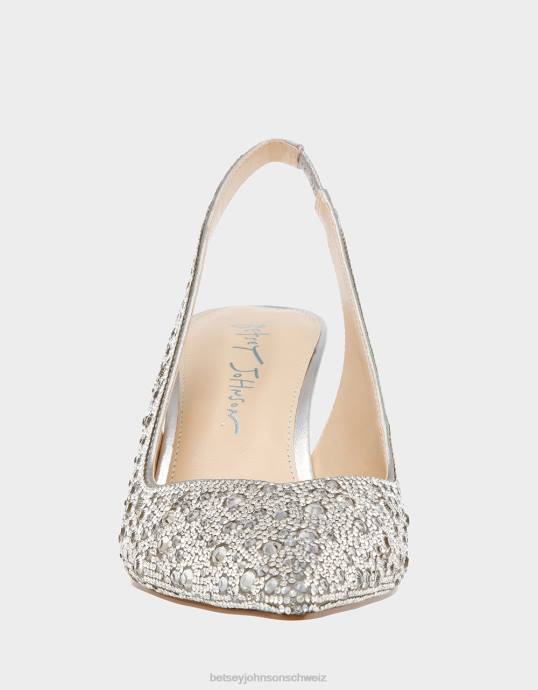 Frauen Betsey Johnson Clark Silber Schuhe ZJFF18