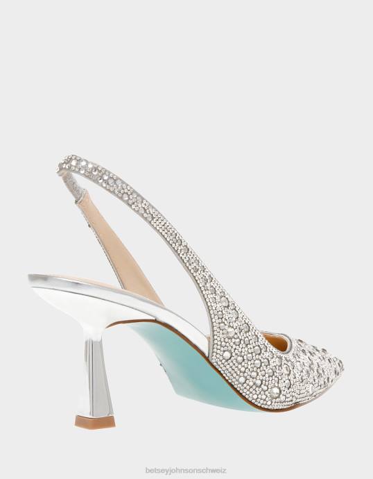 Frauen Betsey Johnson Clark Silber Schuhe ZJFF18