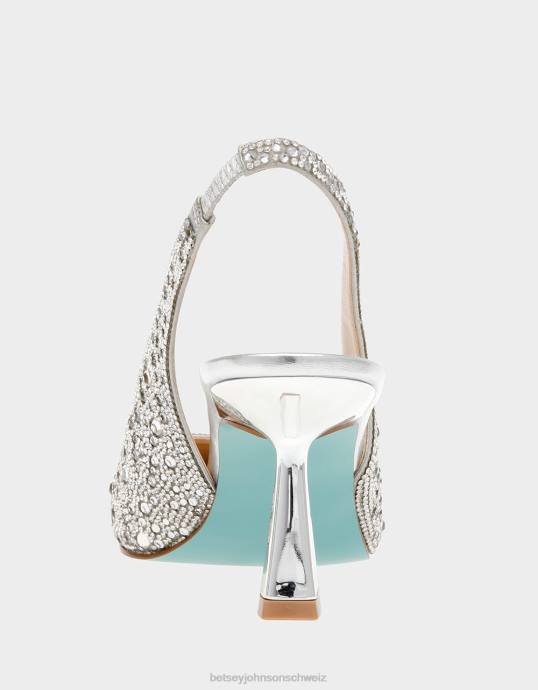 Frauen Betsey Johnson Clark Silber Schuhe ZJFF18