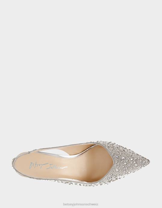 Frauen Betsey Johnson Clark Silber Schuhe ZJFF18