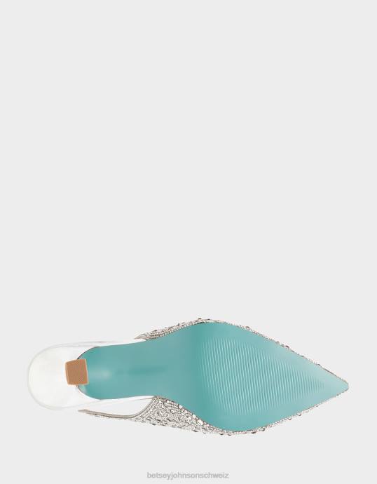Frauen Betsey Johnson Clark Silber Schuhe ZJFF18