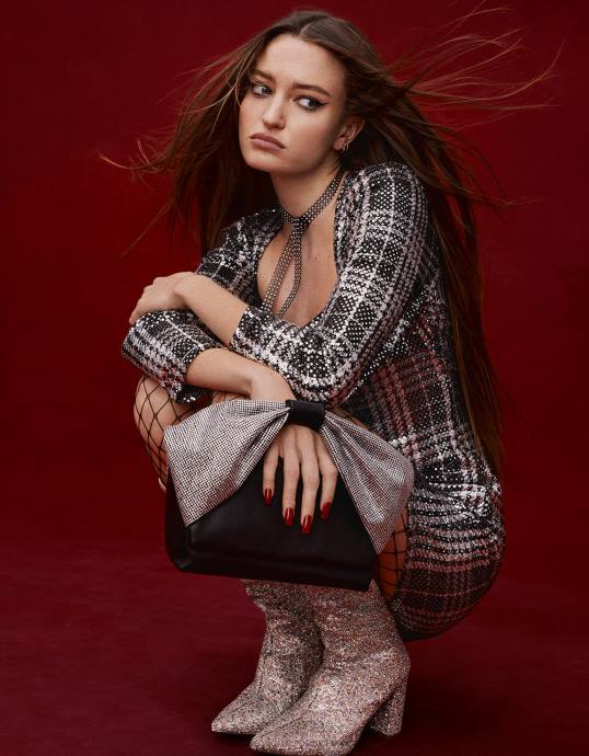 Frauen Betsey Johnson Die ganze glitzernde Tasche mit Schleifengriff Schwarz Zubehör ZJFF237