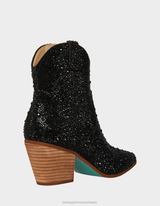 Frauen Betsey Johnson Diva Schwarz Schuhe ZJFF44