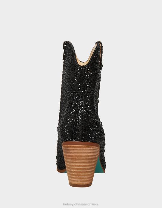 Frauen Betsey Johnson Diva Schwarz Schuhe ZJFF44