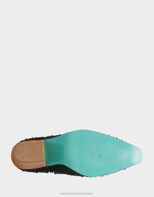Frauen Betsey Johnson Diva Schwarz Schuhe ZJFF44