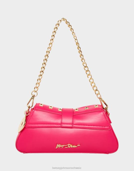 Frauen Betsey Johnson Easy There Tiger Umhängetasche Rosa Zubehör ZJFF261