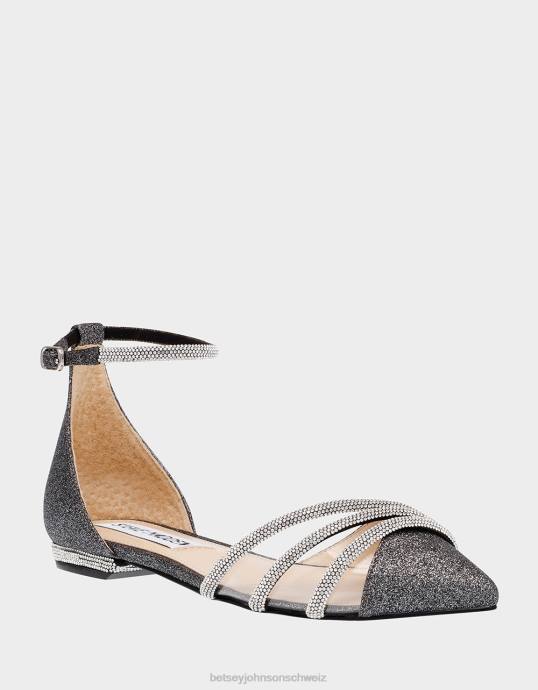 Frauen Betsey Johnson Elsa Schwarz Schuhe ZJFF174