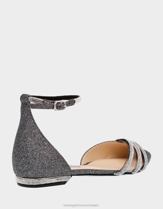 Frauen Betsey Johnson Elsa Schwarz Schuhe ZJFF174