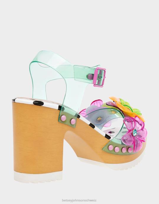 Frauen Betsey Johnson Floryn blaugrün Schuhe ZJFF50