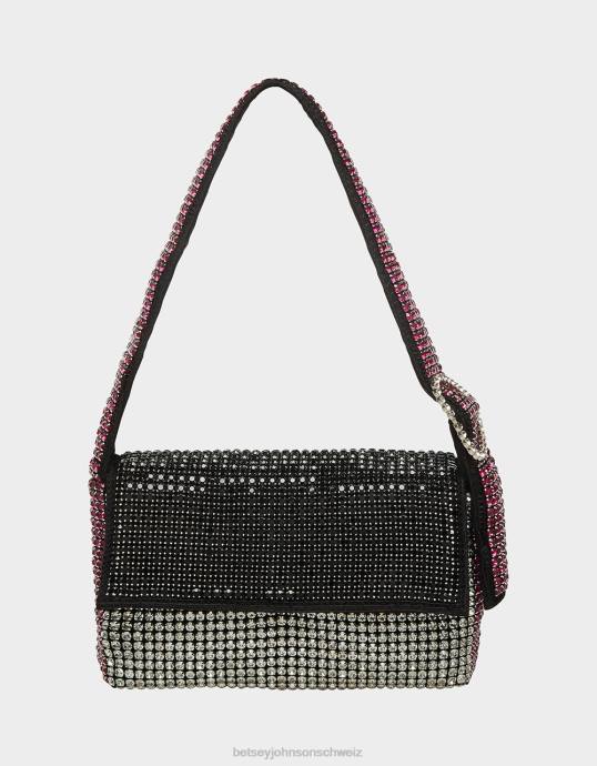 Frauen Betsey Johnson Flüssige Bling-Umhängetasche multi Zubehör ZJFF259