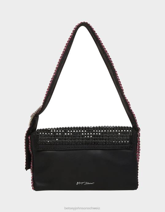 Frauen Betsey Johnson Flüssige Bling-Umhängetasche multi Zubehör ZJFF259