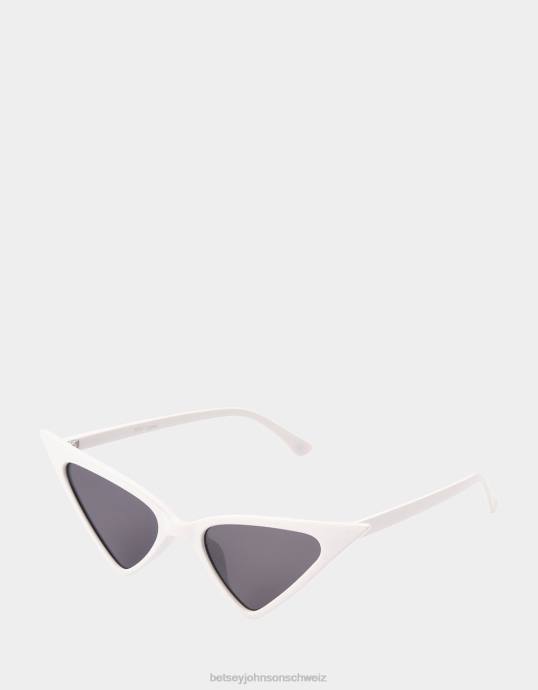 Frauen Betsey Johnson Future Play-Sonnenbrille Weiss Zubehör ZJFF372