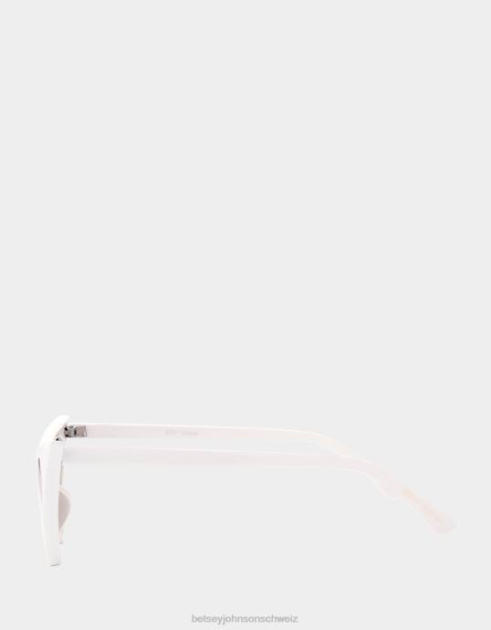 Frauen Betsey Johnson Future Play-Sonnenbrille Weiss Zubehör ZJFF372
