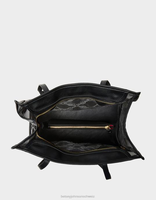 Frauen Betsey Johnson Glamouröse Mesh-Steintasche Schwarz Zubehör ZJFF253