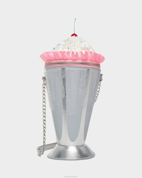 Frauen Betsey Johnson Kitsch-Shake-It-Up-Crossbody Silber Zubehör ZJFF211