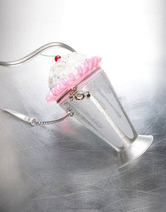 Frauen Betsey Johnson Kitsch-Shake-It-Up-Crossbody Silber Zubehör ZJFF211