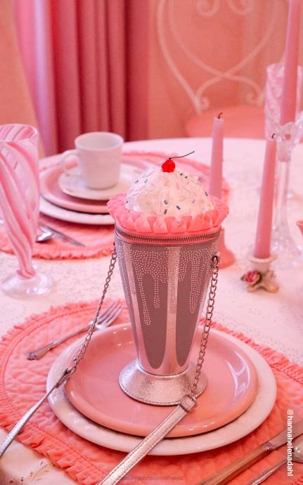 Frauen Betsey Johnson Kitsch-Shake-It-Up-Crossbody Silber Zubehör ZJFF211