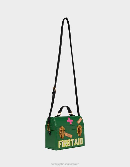 Frauen Betsey Johnson Kitsch spielender Doktor-Crossbody Grün Zubehör ZJFF204