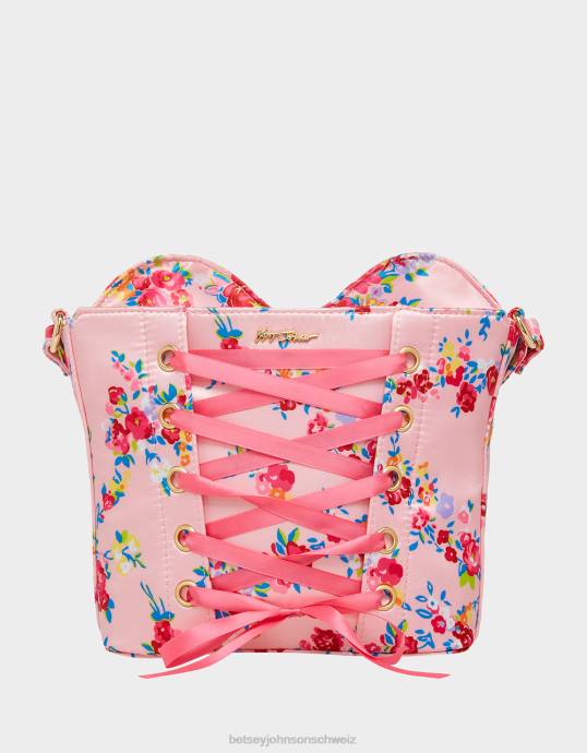 Frauen Betsey Johnson Kitsch von Korsetts Liebes-Crossbody Blumen- Zubehör ZJFF220