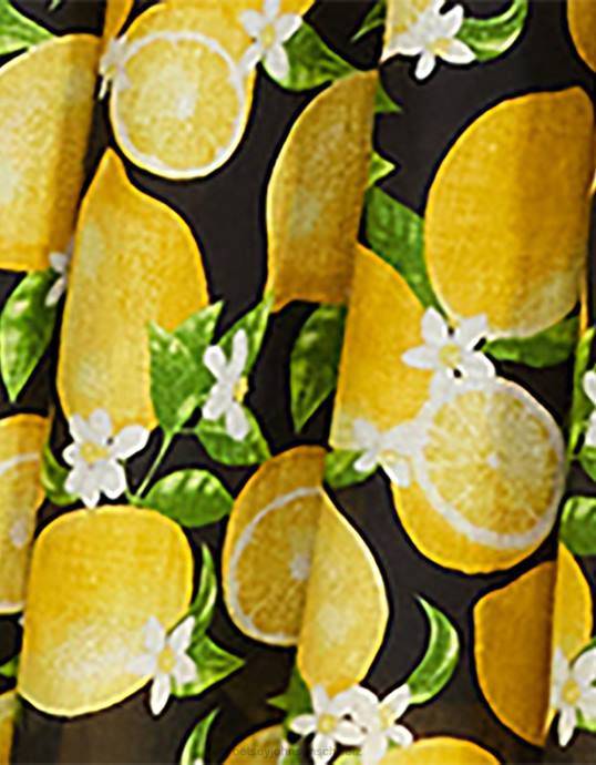 Frauen Betsey Johnson La La Lemons Maxikleid Schwarz Kleidung ZJFF264