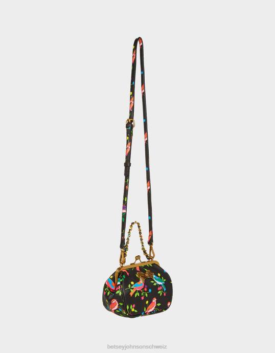 Frauen Betsey Johnson Lil\ Nugget Kiss Lock-Beutel schwarz-multi Zubehör ZJFF251