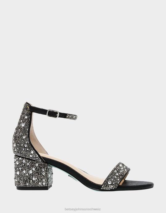 Frauen Betsey Johnson Mari Schwarz Schuhe ZJFF172